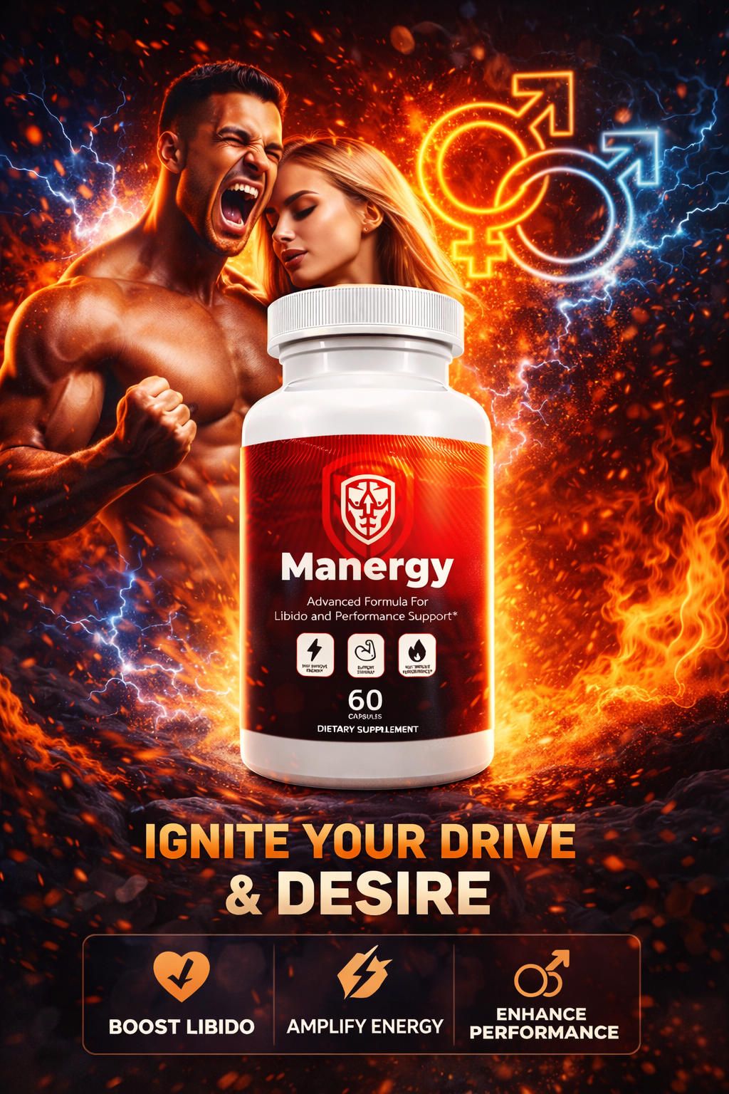 Manergy Natural Male Vitality Supplement